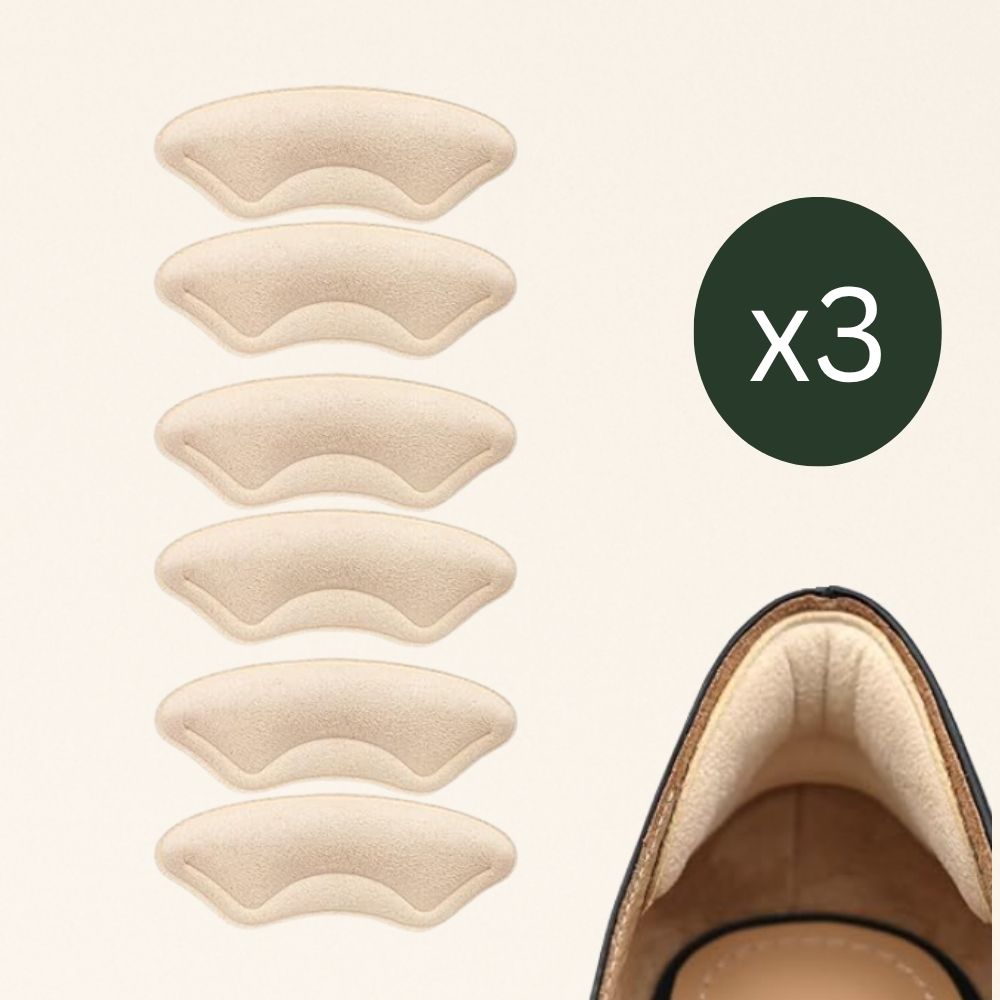 3-Pair Blister-Free Comfort Heel Cushion Pads Heel Liner